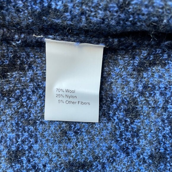 CHIARAMENTE CARDIGAN SWEATER WOMENS XS WOOL BLEND OVERSIZED BLUE 3/4 SLEEVE NWT - Picture 5 of 11